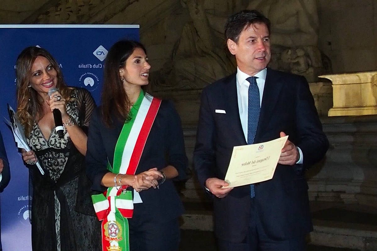 Elena Presti Virginia Raggi Giuseppe Conte